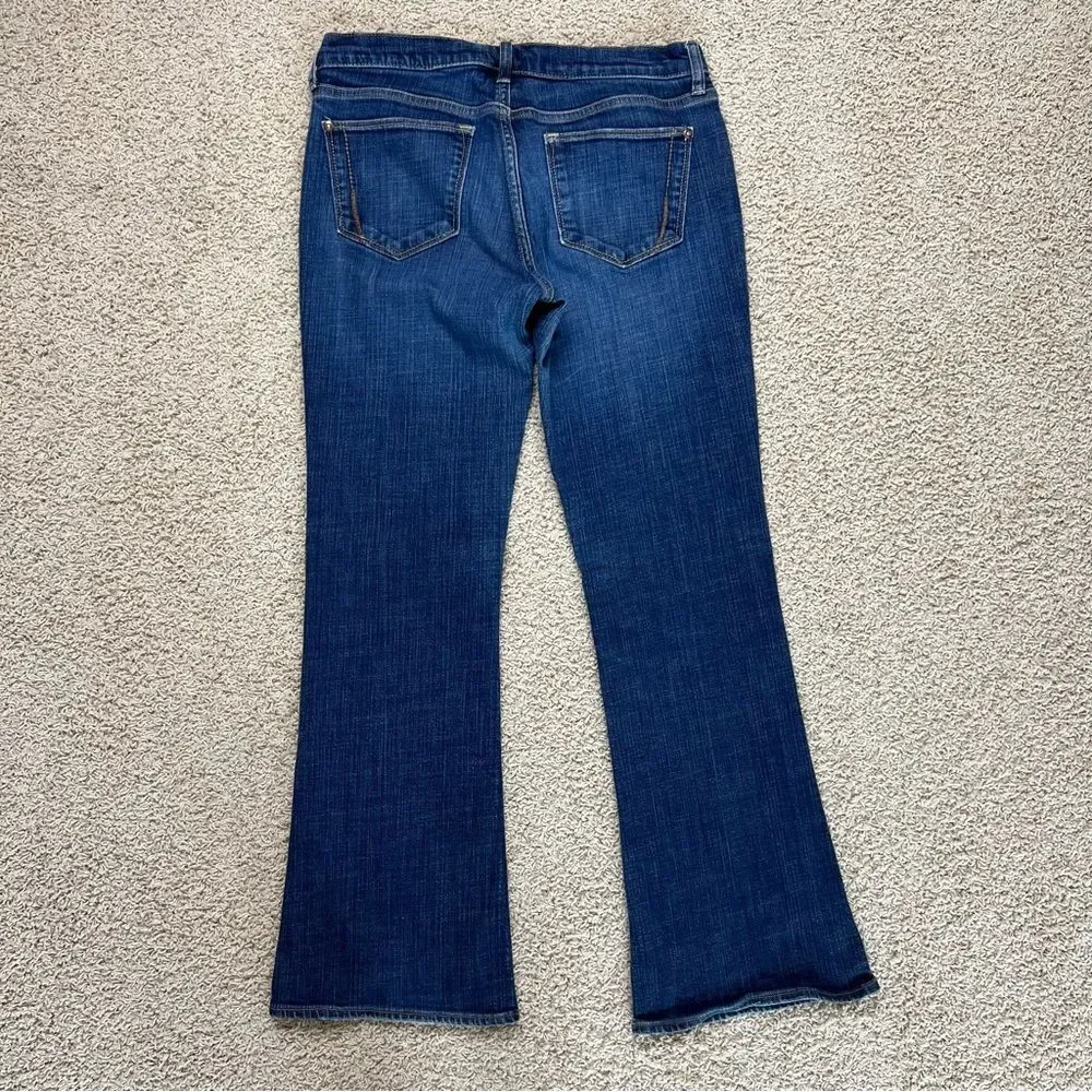 OLD NAVY The Flirt Flare Mid Rise Jeans Denim Medium Wash Blue Size 8